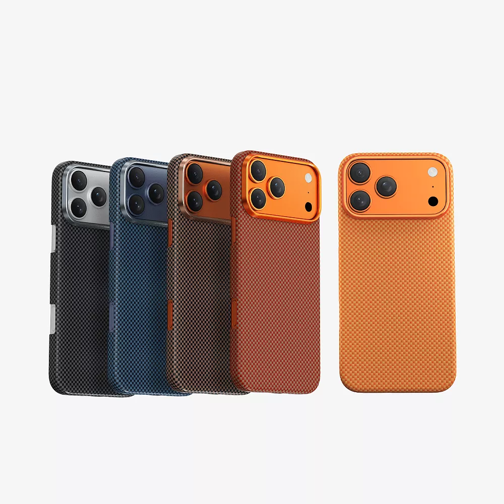 фото Чехол-накладка Keephone Kevlar Norra MagSafe для Apple iPhone 17 Pro кевлар (арамид) (синий)