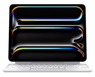 фото Клавиатура Apple Magic Keyboard with Trackpad для iPad Pro 13 (2024) русская (нейлон с подставкой) (белый) (MWR43)
