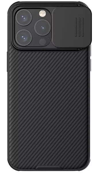 фото Чехол-накладка Nillkin CamShield Pro для iPhone 15 Pro Max пластиковый (черный)