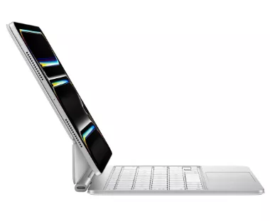 фото Клавиатура Apple Magic Keyboard with Trackpad для iPad Pro 13 (2024) русская (нейлон с подставкой) (белый) (MWR43)
