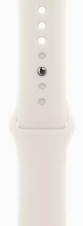Apple Watch Series 10 42mm Rose Gold Aluminum Case with Starlight Sport Band (M/L)