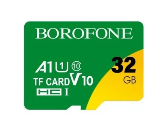 фото Карта памяти Borofone microSDHC 32GB class10 UHS-I 90 MB/s V10 (1/100)