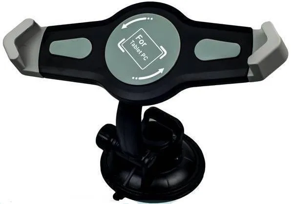 фото Автомобильный держатель для планшетов Car holder SK33 (7" - 10.1") Дюймов на стекло (черный-серый)