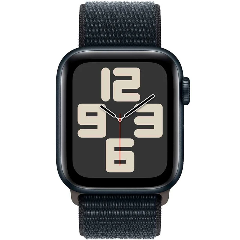 Apple Watch SE Gen 2 44mm (GPS) Midnight Aluminum Case with Midnight Sport Loop (MREA3)