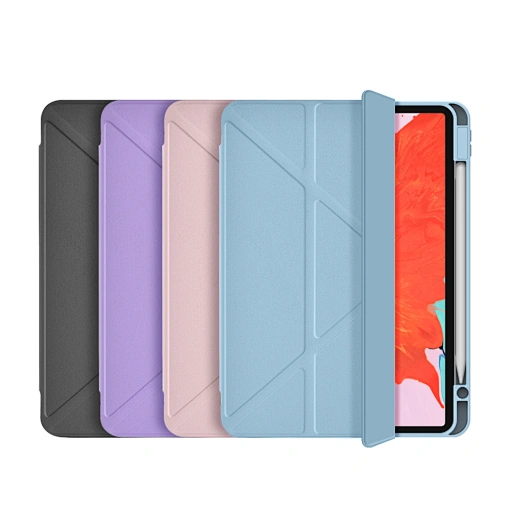 фото Чехол-книжка WIWU Defender Protective Case для Apple iPad 10 (2022)/iPad 11 (2025), с подставкой и отделением под стилус (розовый)