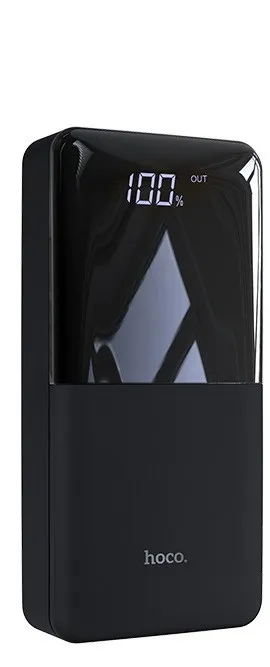 фото Внешний аккумулятор Hoco J42 High power 10000 mAh 20W LED- дисплей USBx2/MicroUSB/Type-C (черный)