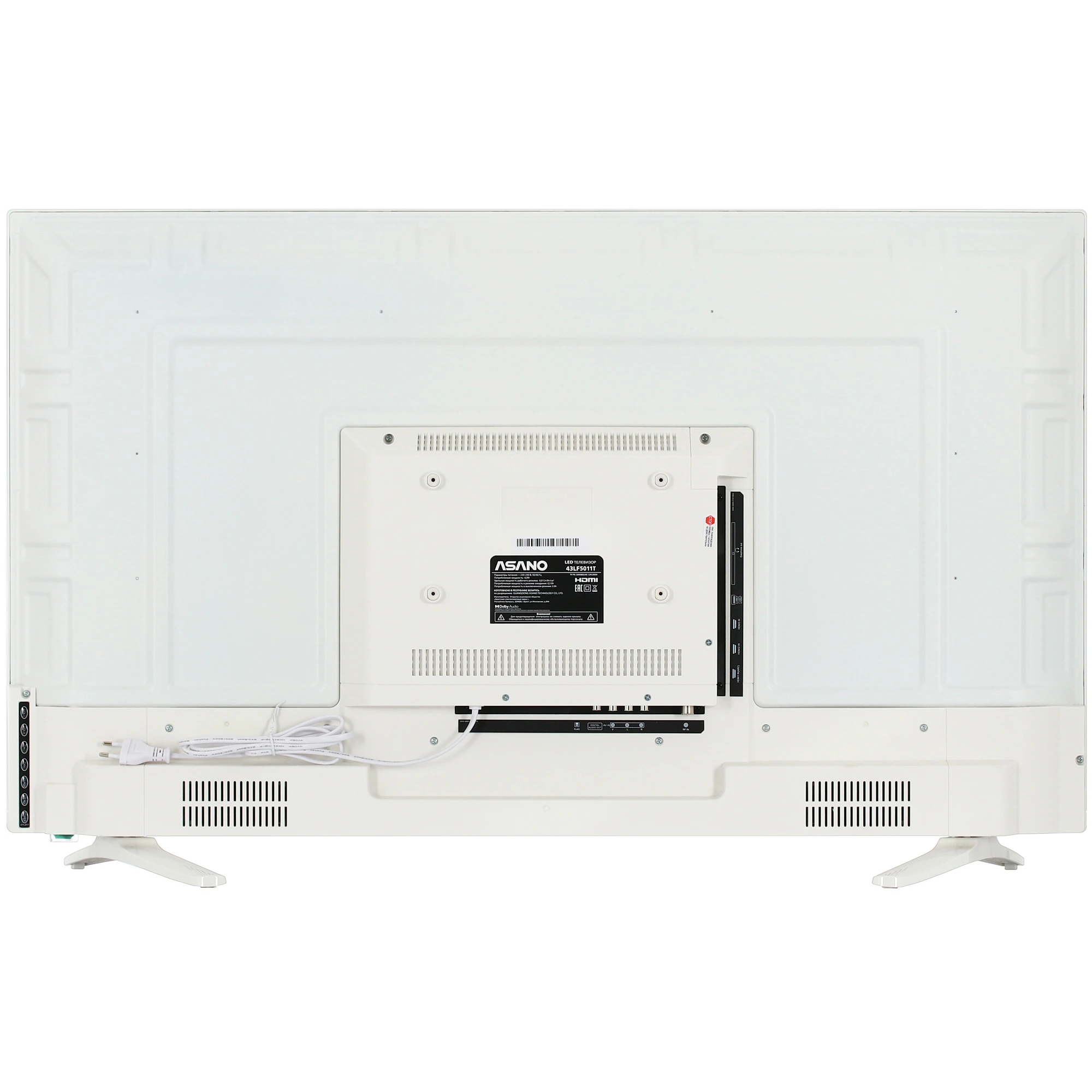 Телевизор Asano 43LF5011T, 43", LED FHD, 60 Гц, Smart TV (Салют ТВ), белый — фото 2
