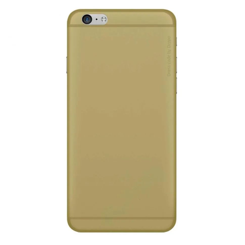 фото Чехол-накладка Deppa Sky Case 0.4mm для Apple iPhone 6/6S пластиковый (золотой) + защитная пленка