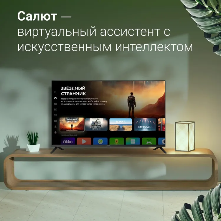 Телевизор Digma DM-LED43SBB36, 43", LED FHD, 60 Гц, Smart TV (Салют ТВ) — фото 3
