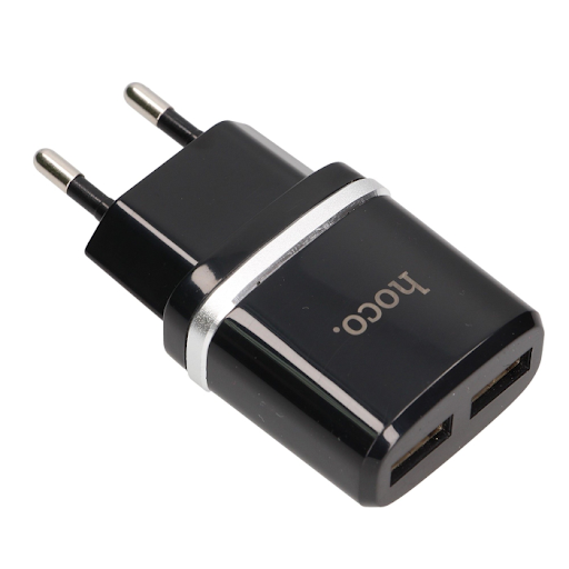фото Сетевое зарядное устройство Hoco (C12Q) Quick Charger 3.0 USB 18W (черный)