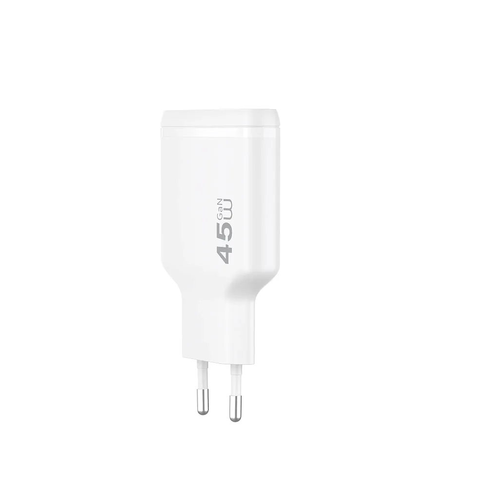 фото Сетевое зарядное устройство WIWU Essen Slim GaN 45W Type-Cх2 (Wi-G034) (белый)