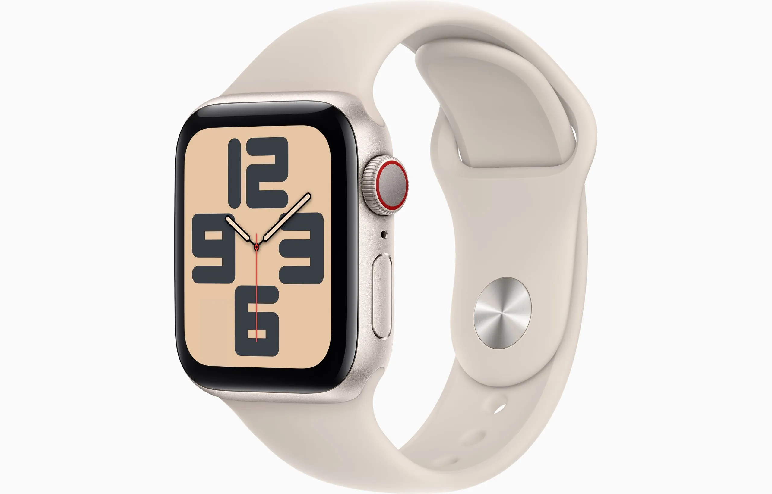 Apple Watch SE Gen 2 40mm (GPS) Starlight Aluminum Case with Starlight Sport Band (S/M) (MNT33/MR9U3) — фото 11