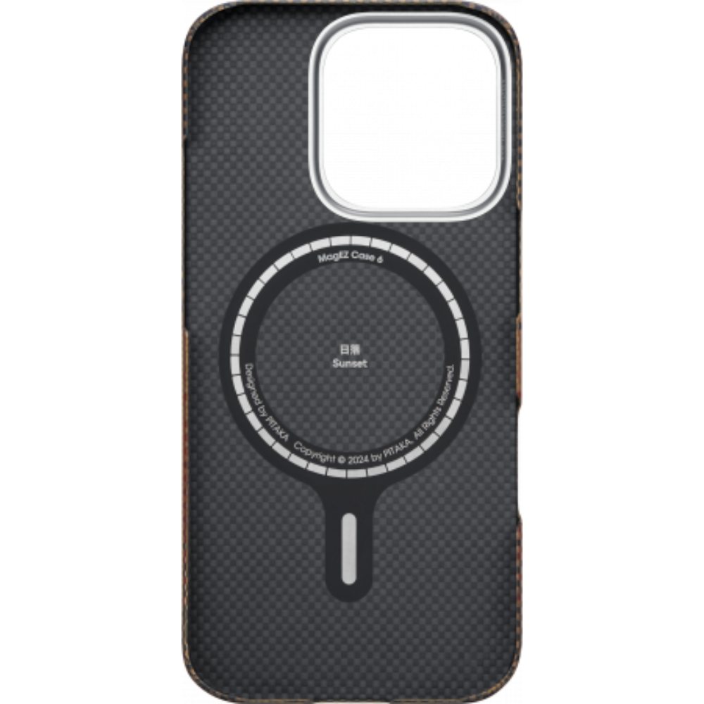 фото Чехол PITAKA Ultra-Slim Case для iPhone 16 Pro Max карбоновый кевлар (арамид) Sunset