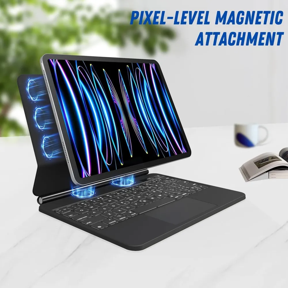 фото Чехол-клавиатура WIWU Magic Keyboard для Apple iPad Pro 13 (2024) русская раскладка (MK002) (черный)