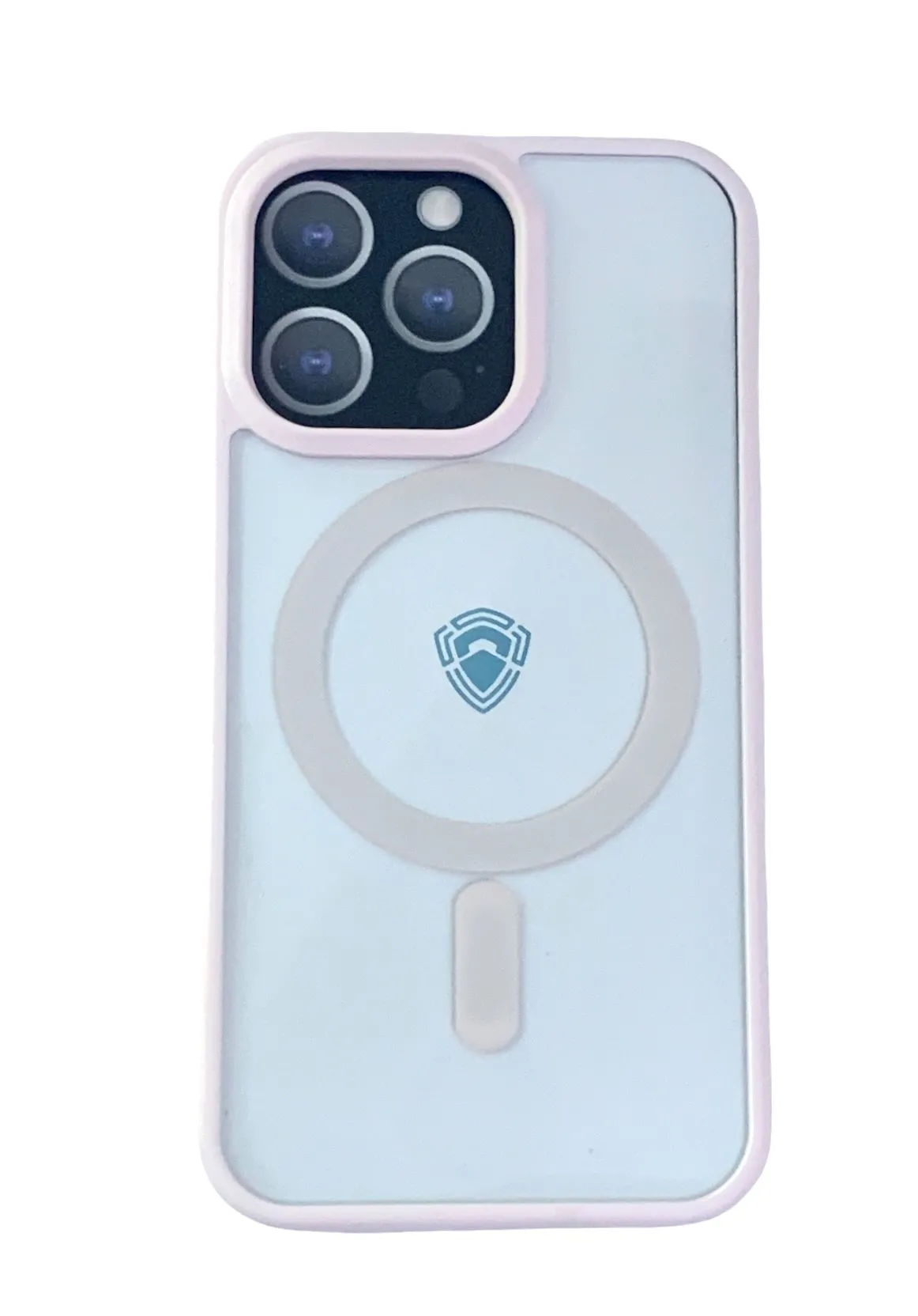 фото Чехол-накладка Dfansdesign Magsafe Case для Apple iPhone 13 Pro пластиковый (розовая рамка)