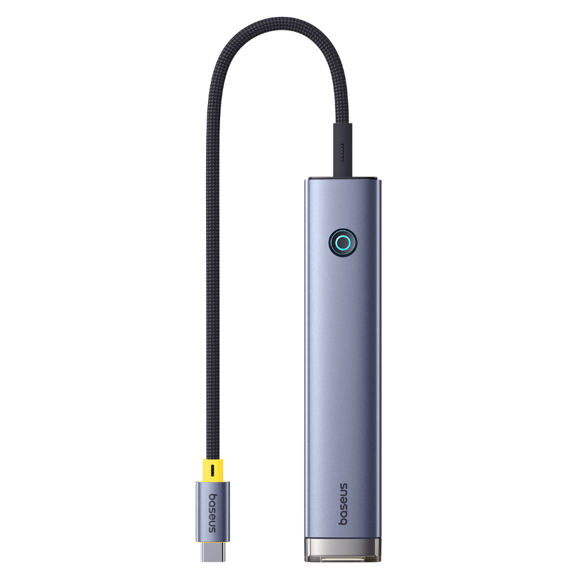Адаптер Baseus UltraJoy 7 в 1 3USBHDMI2USB-cRJ45 B00052803811-03 серый 4300₽