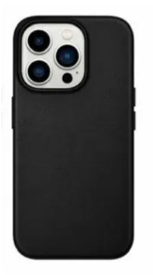 Чехол-накладка Puloka Solemn Magsafe для iPhone 15 Pro Max искусcтвенная кожа (черный)