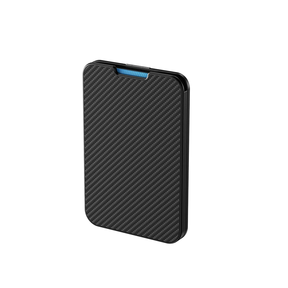 фото Чехол Benks Armor Go Kevlar Wallet MagSafe черно-серый в полоску