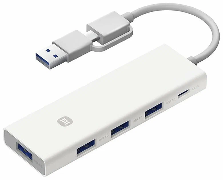 Адаптер Xiaomi USBType-C 4 в 1 XMSTFXQ01YM White 1600₽