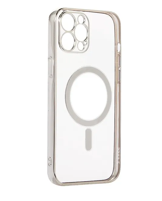фото Чехол-накладка J-Case Magsafe Series для Apple iPhone 13 Pro силиконовый (серебристый)