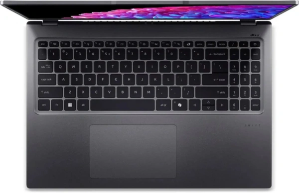 Ноутбук Acer Swift Go 16 SFG16-72-787A (16" IPS, Intel Core Ultra 7 155H, 32Gb, 1Tb SSD, Intel Arc, Windows 11 Home) (Серый) — фото 3