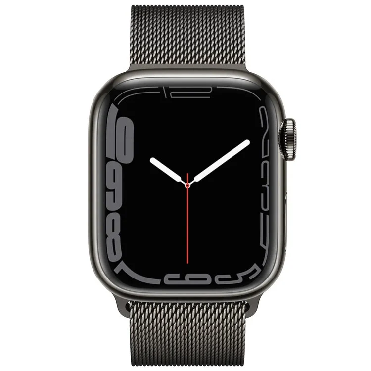 Apple Watch Series 7 41mm Graphite Stainless Steel Case with Graphite Milanese Loop Б/У (Отличное состояние)