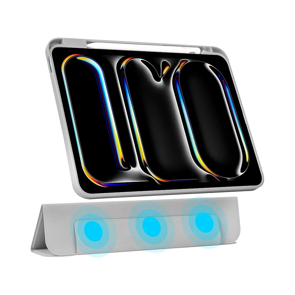 фото Чехол-книжка WIWU Defender Protective для Apple iPad Pro 13 (2024/2025), с подставкой и отделением под стилус (JD-105) (серый)
