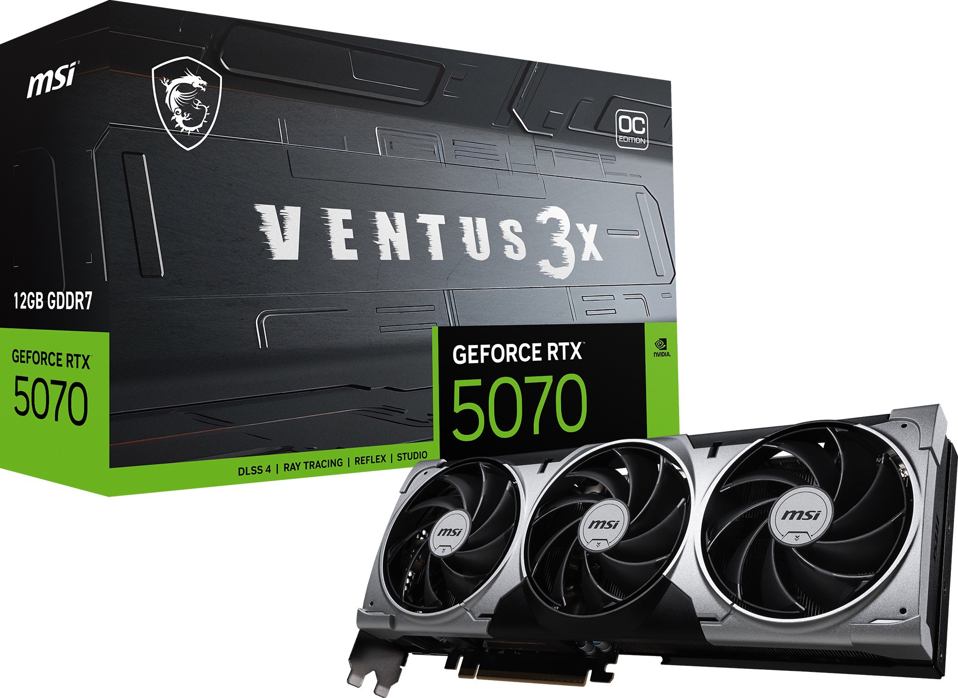 Видеокарта MSI (G5070-12V3C) GeForce RTX 5070 12G VENTUS 3X OC