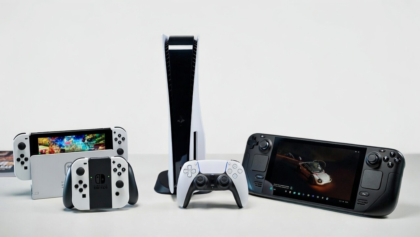PlayStation 5 Pro / Steam Deck OLED / Nintendo Switch 2 — сравнение 2026