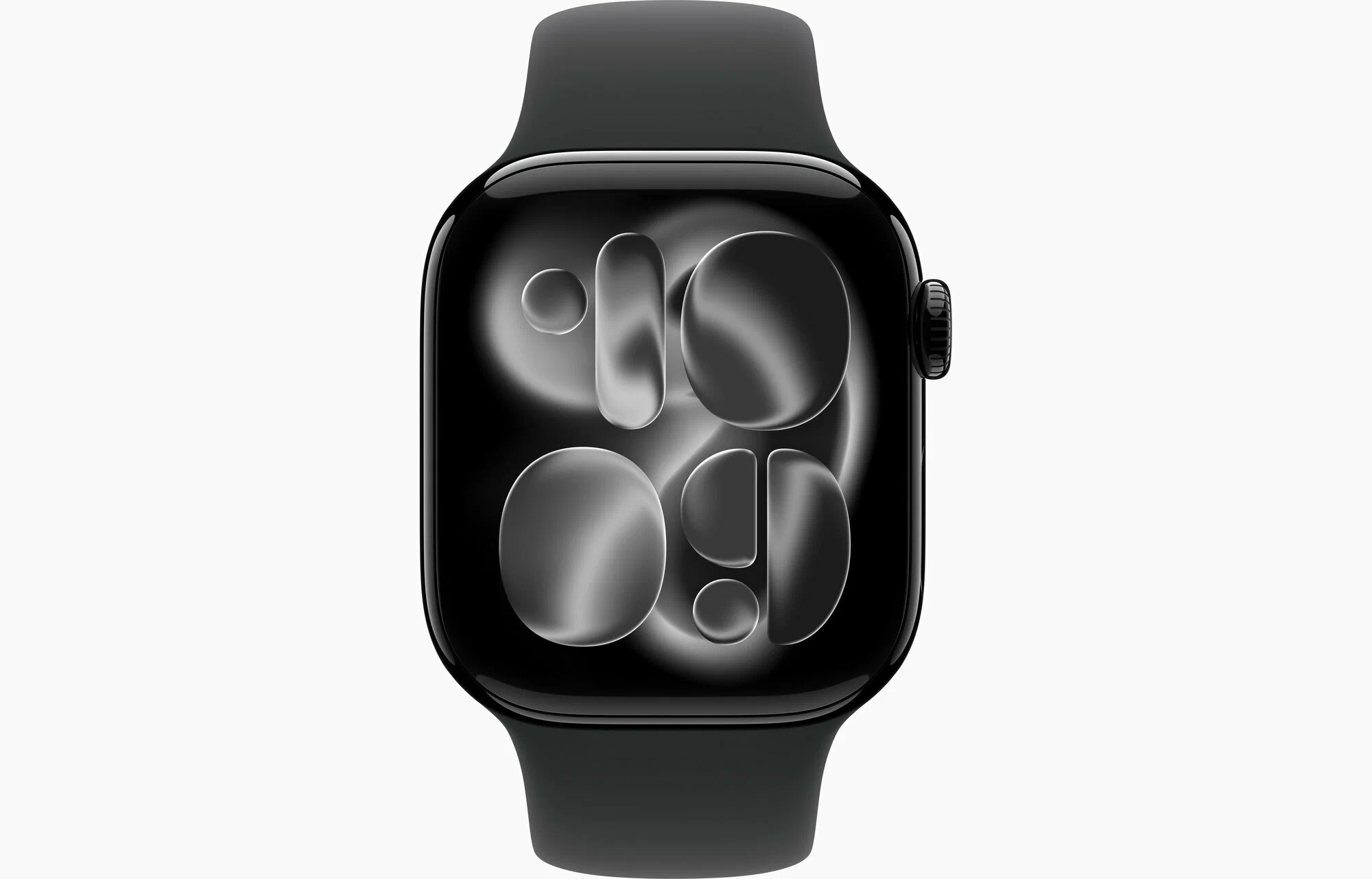 Apple Watch Series 11 46mm Jet Black Aluminum Case with Black Sport Band (M/L)