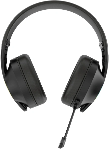 Гарнитура Acer OHR400, беспроводная + проводная, USB / 3.5 мм, подсветка, до 45 ч, чёрный — фото 5