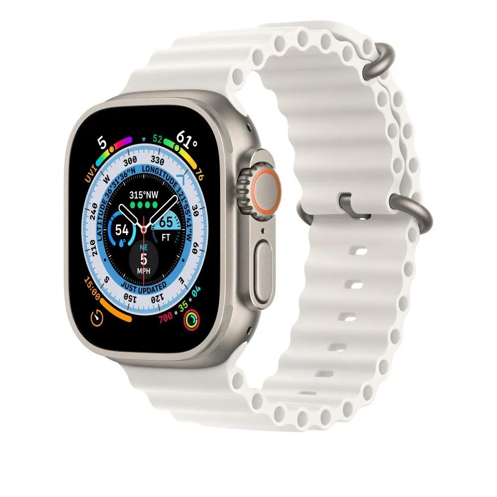 фото Ремешок Apple для Watch Ultra 49mm White Ocean Band (One Size) (MQE93)