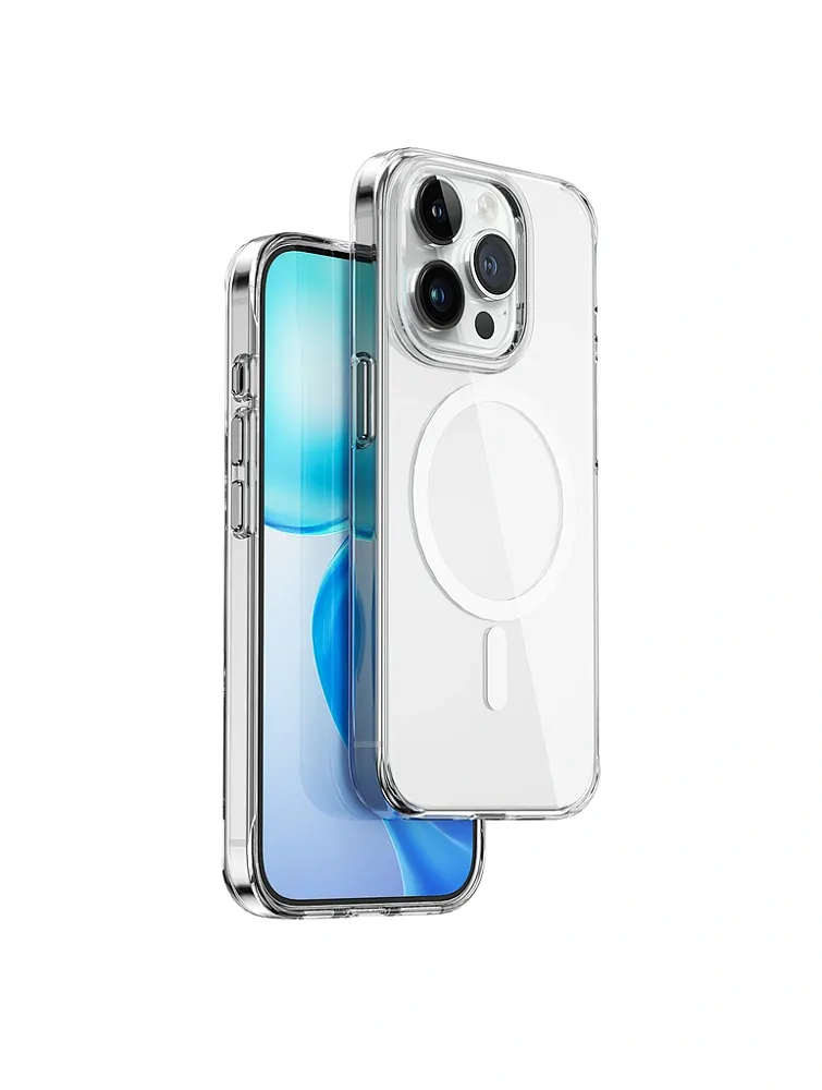 фото Чехол-накладка Wiwu Magsafe (BC-022) для Apple iPhone 15 Pro Max пластиковый (прозрачный)