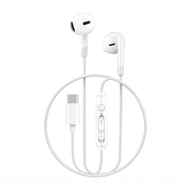 Проводная стерео-гарнитура WIWU Earbuds EB314 Type-C (белый)