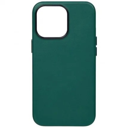 фото Чехол-накладка Kzdoo Mag Noble Collection MagSafe Series для Apple iPhone 14 Pro искусcтвенная кожа (зеленый)