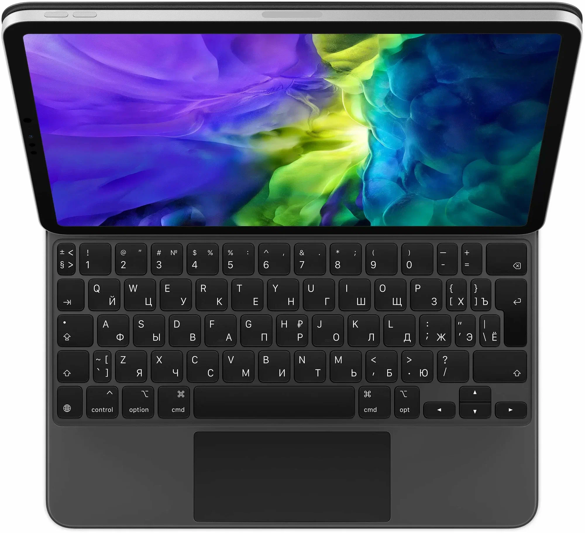 фото Чехол-клавиатура WIWU Magic Keyboard для Apple iPad Pro 11 (2024) русская раскладка (MK004) (черный)