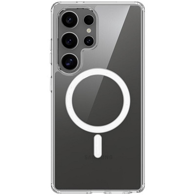 фото Чехол-накладка Kzdoo Mag Guardian Magsafe для Samsung Galaxy S25 Ultra пластиковый (прозрачный)
