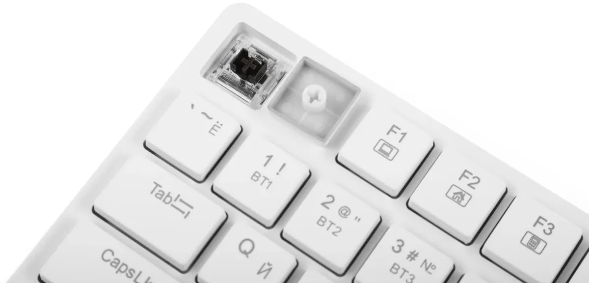 фото Клавиатура Defender Redragon Anubis, беспроводная (радио + Bluetooth), белый