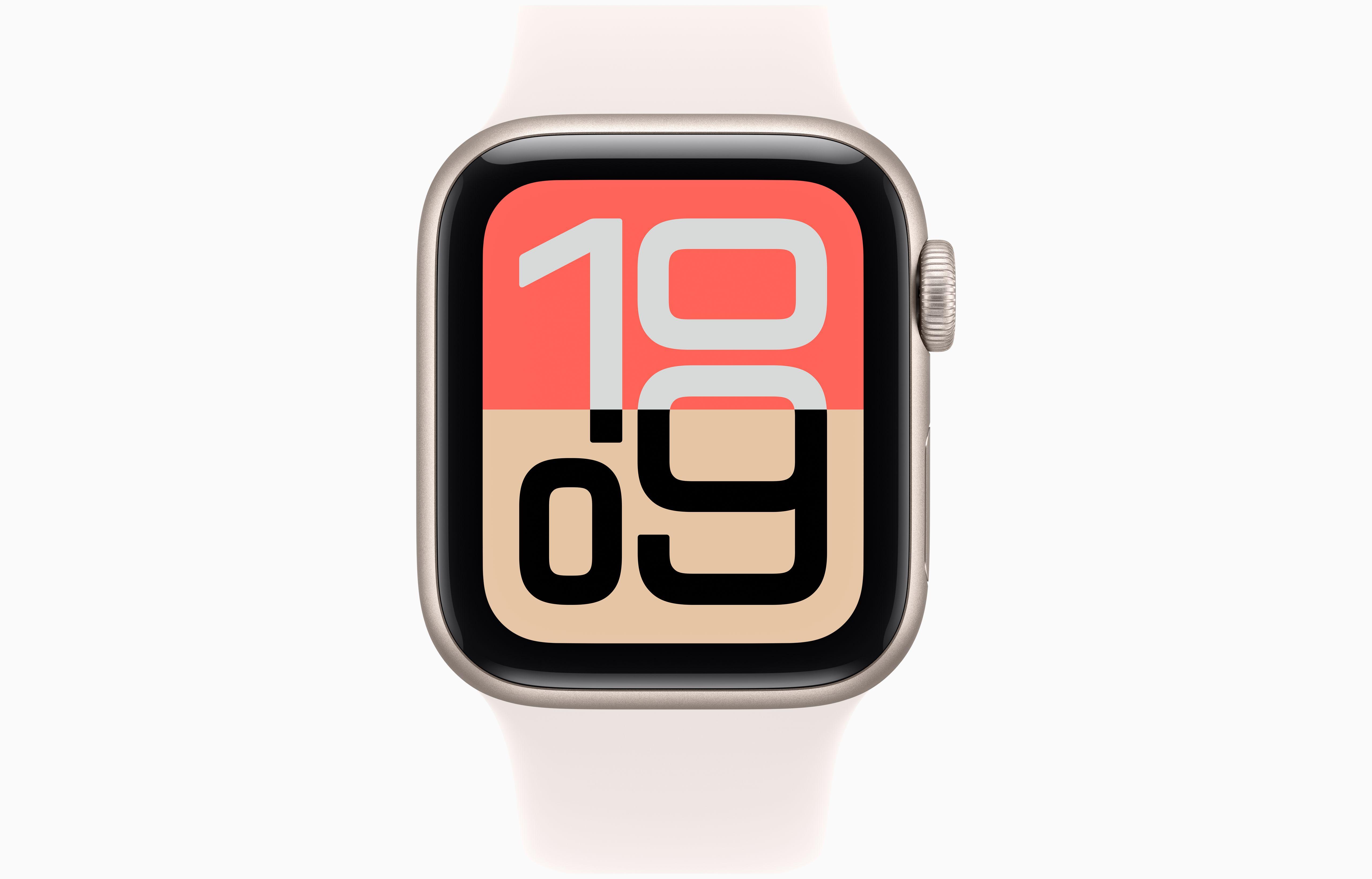 Apple Watch SE Gen 3 40mm Starlight Aluminum Case with Light Blush Sport Band (S/M) — фото 2