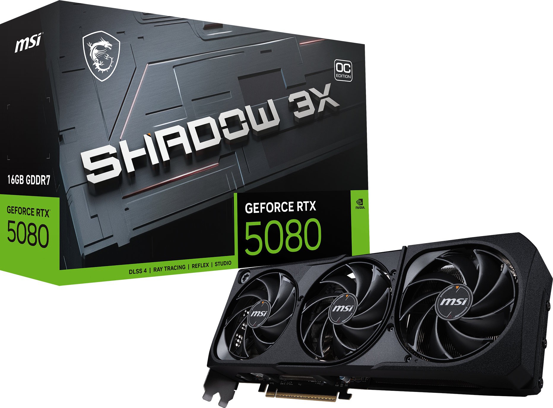 Видеокарта MSI (G5080-16S3C) GeForce RTX 5080 16G SHADOW 3X OC