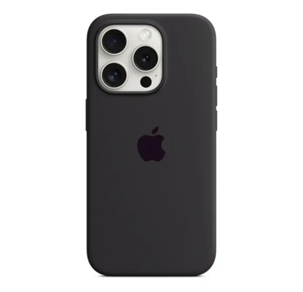 Чехол-накладка Silicone Case Series для Apple iPhone 15 Pro черный 600₽
