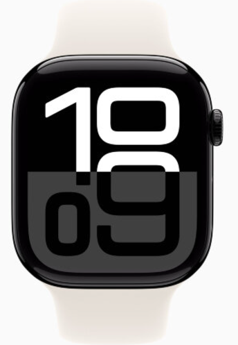 Apple Watch Series 10 42mm Rose Gold Aluminum Case with Starlight Sport Band (M/L)