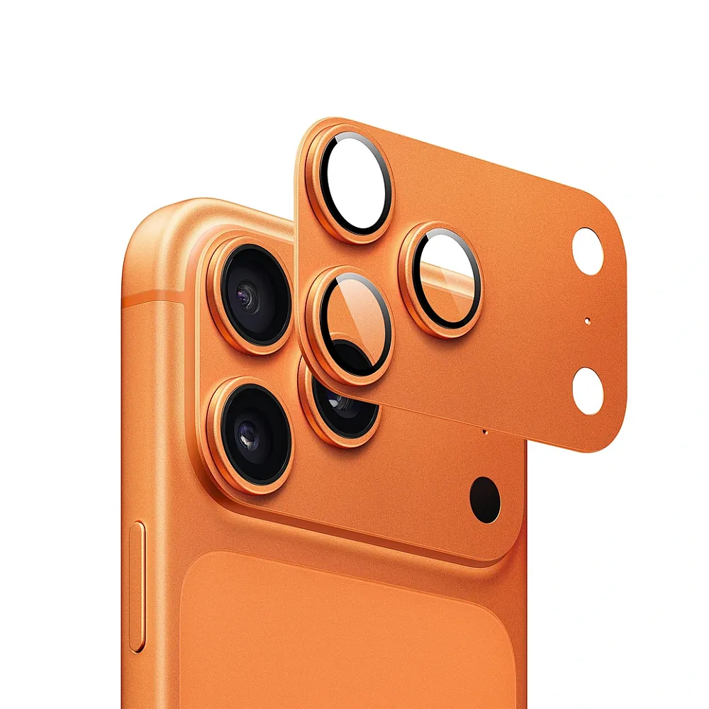 фото Защитное стекло на камеру Wiwu (LG-012) для Apple iPhone 17 Pro (оранжевый)