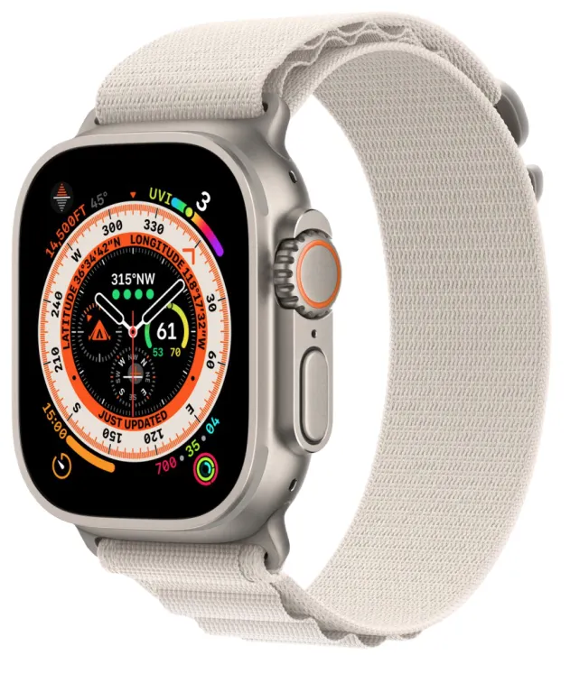 Apple Watch Ultra 49 mm LTE Titanium Case Starlight Alpine Loop (M) Б/У (Отличное состояние)
