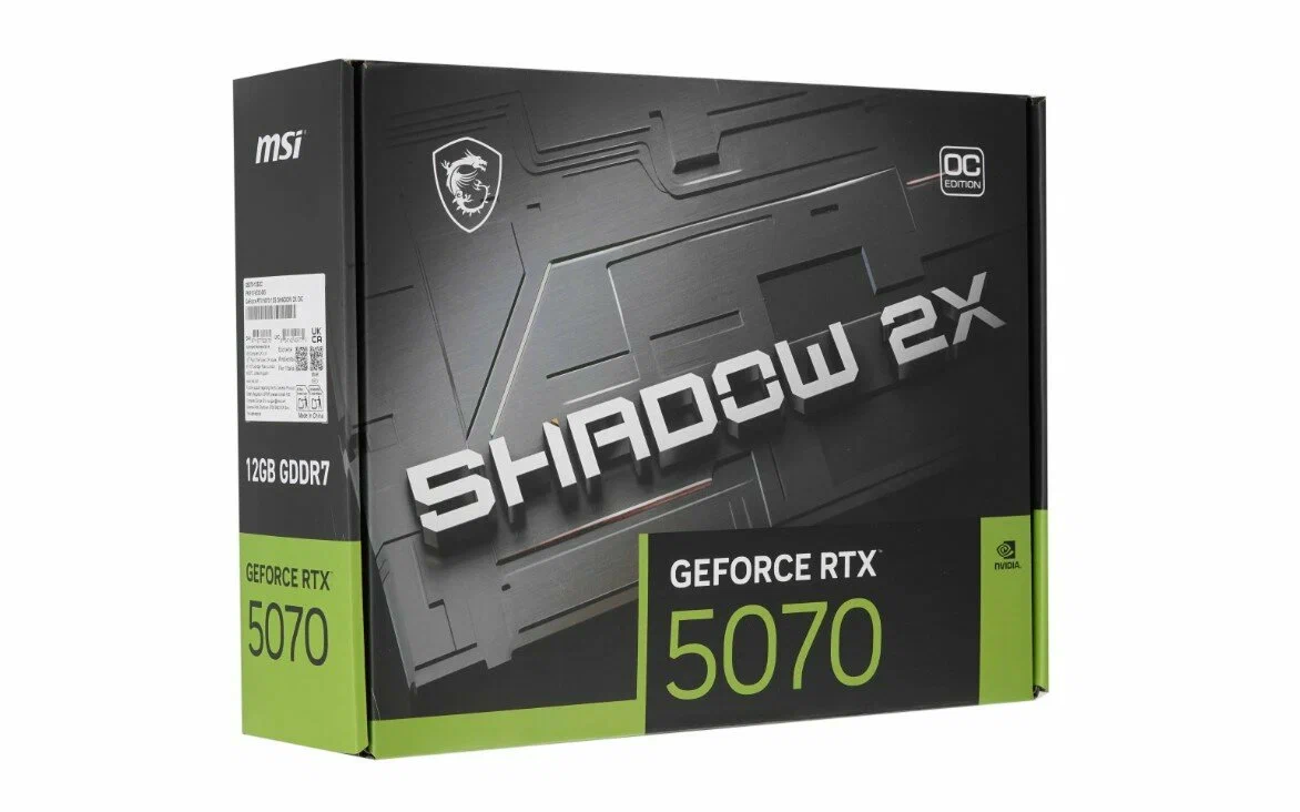 MSI RTX 5070 SHADOW 2X OC 12G — обзор | Device365 — Device365