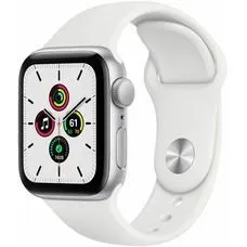 Apple Watch SE Gen 2 40mm Silver Aluminum Case with White Sport Band Б/У (Нормальное состояние)