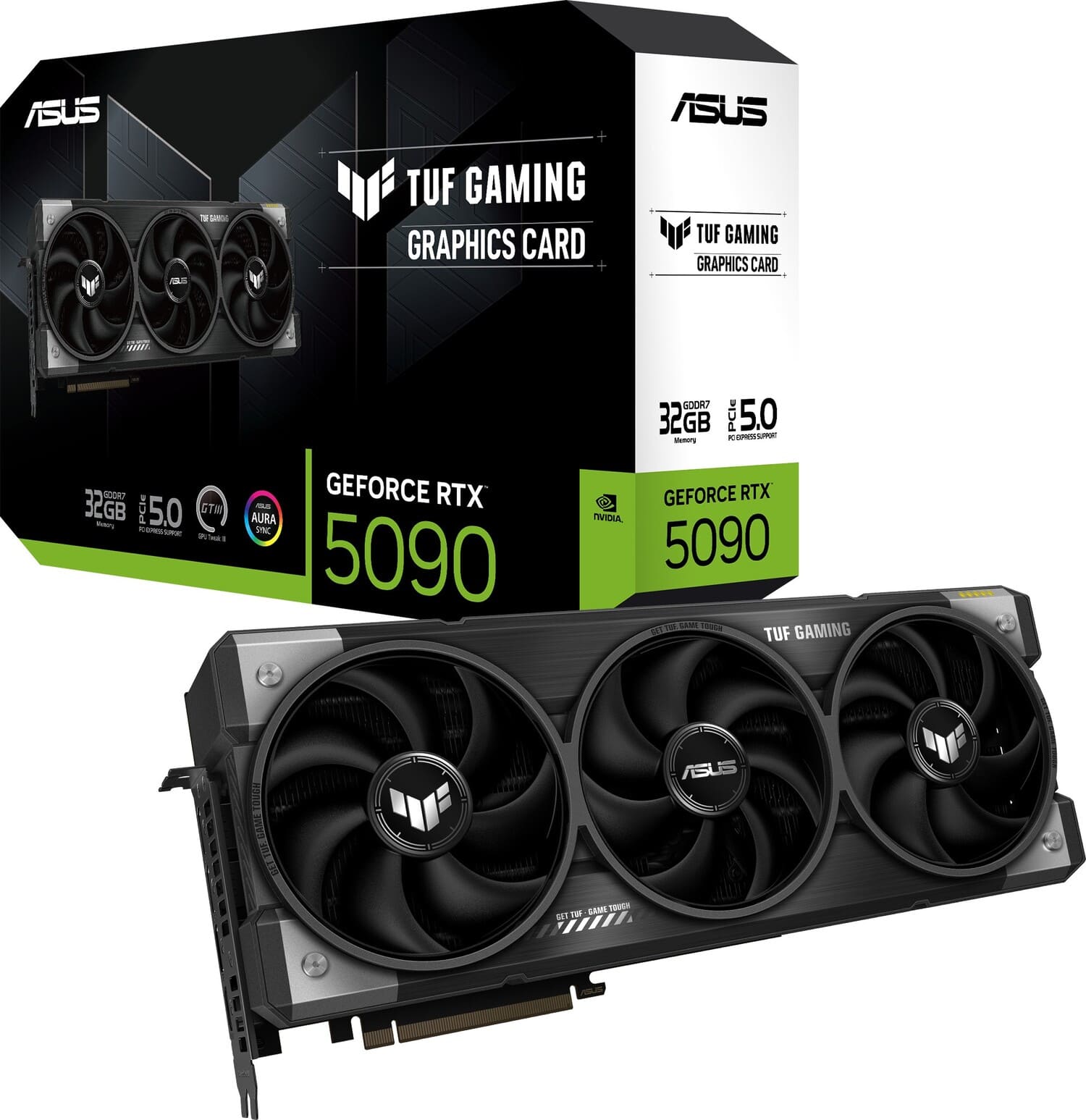 Видеокарта ASUS (TUF-RTX5090-32G-GAMING) GeForce RTX 5090 32GB TUF GAMING (90YV0LY1-M0NA00)