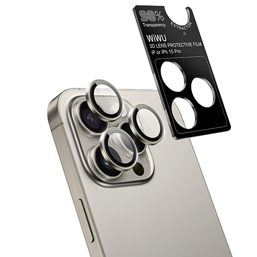 фото Комплект защиты 3 в 1 Wiwu (WI-IP001) для Apple iPhone 16 Pro (чехол/стекло/стекло для камеры)