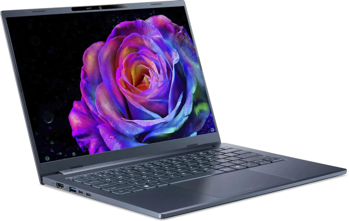 Ноутбук Acer Swift Go 14 AI SFG14-75-974A (14" WUXGA OLED, Intel Core Ultra 9 288V, 32Gb, 1Tb SSD, noOS) (Синий) — фото 5