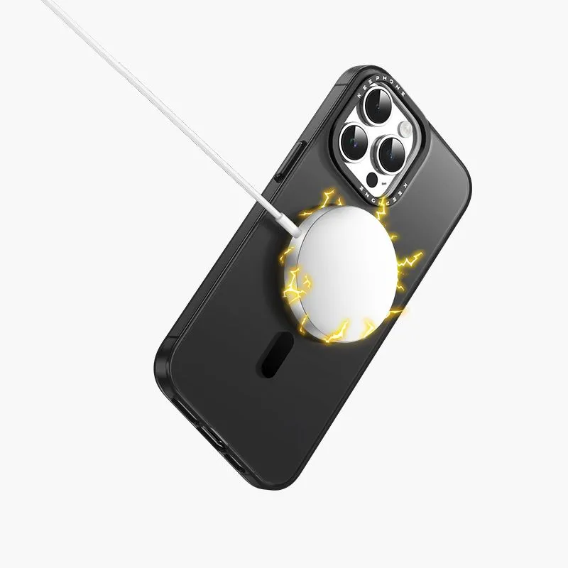 фото Чехол-накладка Keephone Magnet Pro для Apple iPhone 15 Pro Max пластиковый (прозрачный)